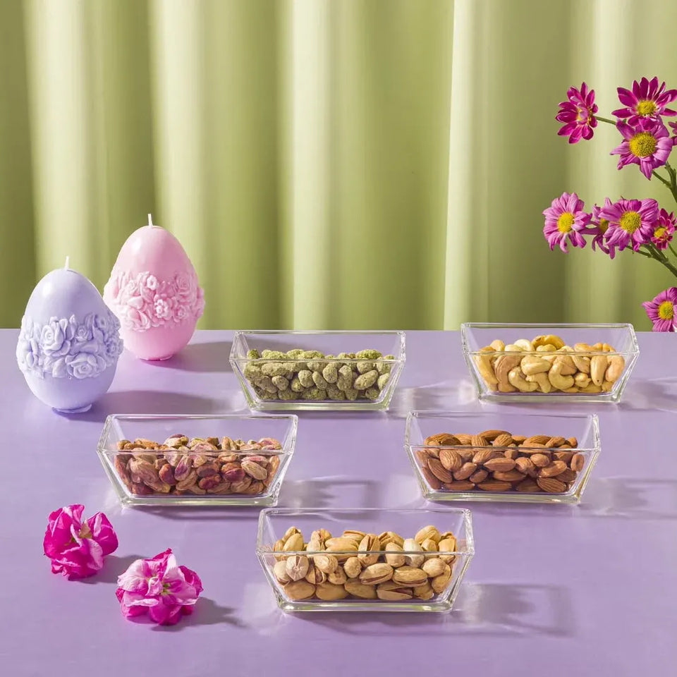 Acrylic Dry Fruit & Snack Jar Set with Serving Tray
